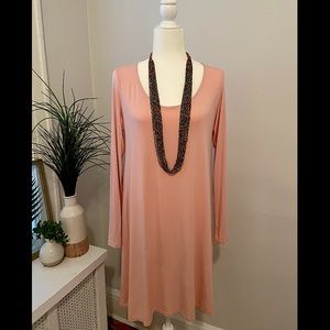 Long Sleeve Cotton Swing Dress